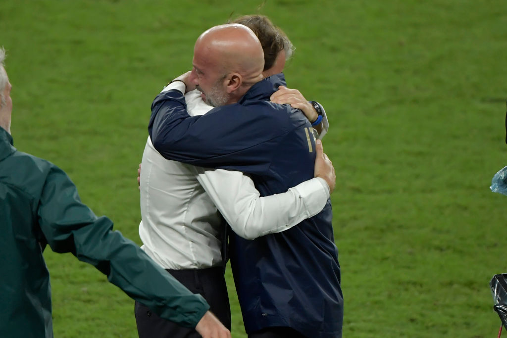 Gianluca Vialli Roberto Mancini Euro 2020 - Luglio 2021