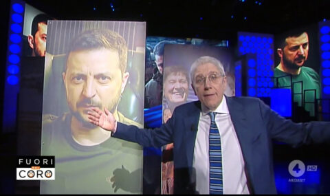 Zelensky a Sanremo, Giordano all’attacco: “Giù le mani dal Festival. Vuole mettere i cannoni nei fiori”