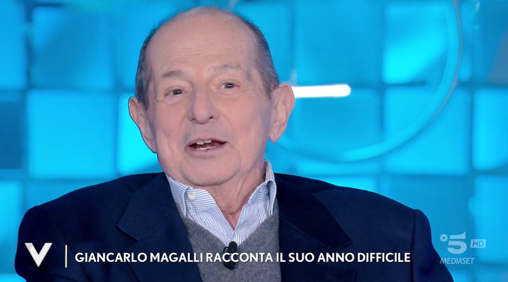 Giancarlo Magalli a Verissimo: “Sono guarito da un linfoma. Rai? Ho scritto a Coletta” (video)
