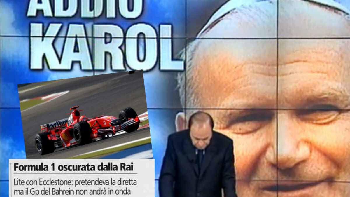 Il Papa, la morte e l’eccessiva copertura. Il precedente di Wojtyla, quando la Rai oscurò la Formula 1