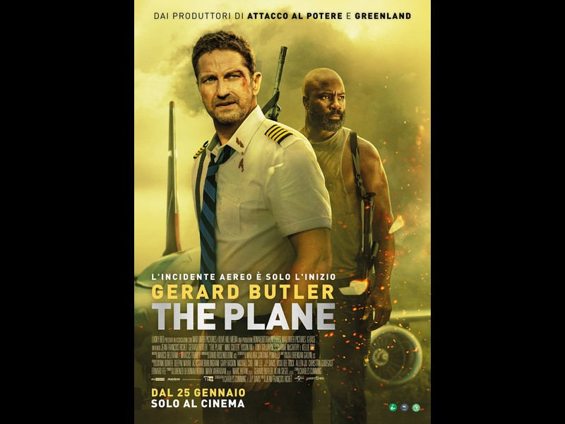 The Plane: foto e poster del film d’azione con Gerard Butler al cinema dal 25 gennaio