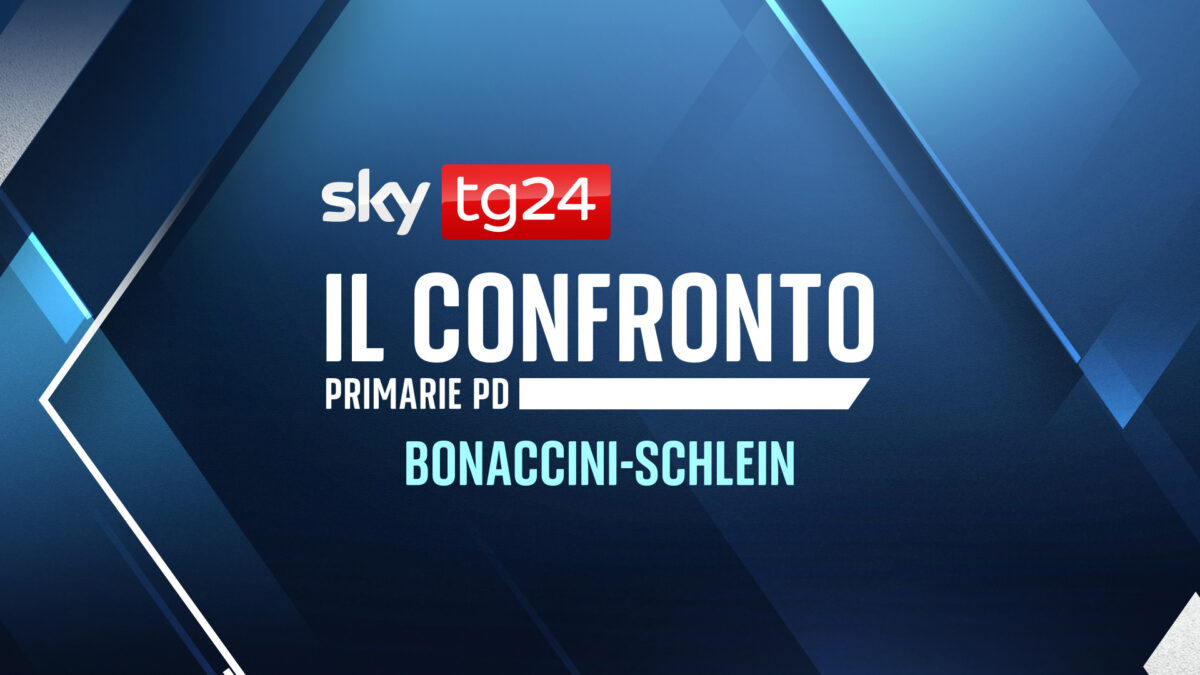 Primarie PD, l’unico confronto Bonaccini-Schlein questa sera su Sky TG24