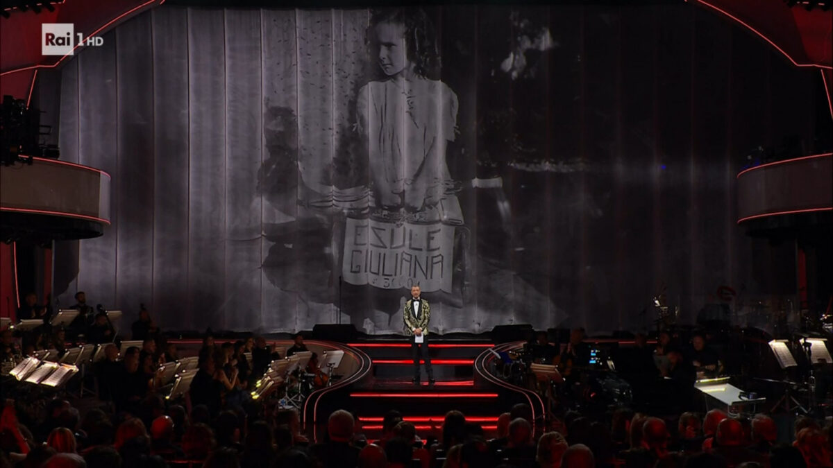 Sanremo 2023, l’intervento di Amadeus per il Giorno del Ricordo