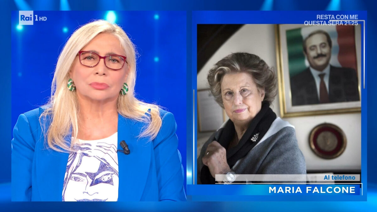 Maria Falcone a Domenica IN su Maurizio Costanzo: “Quando la mafia iniziò a morire” (VIDEO)