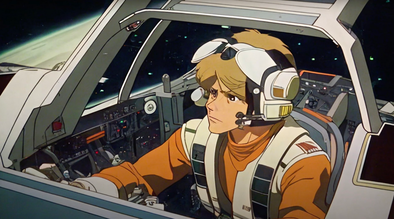 Star Wars: un video creato dalla IA ricrea “Una nuova speranza” in versione anime anni ottanta