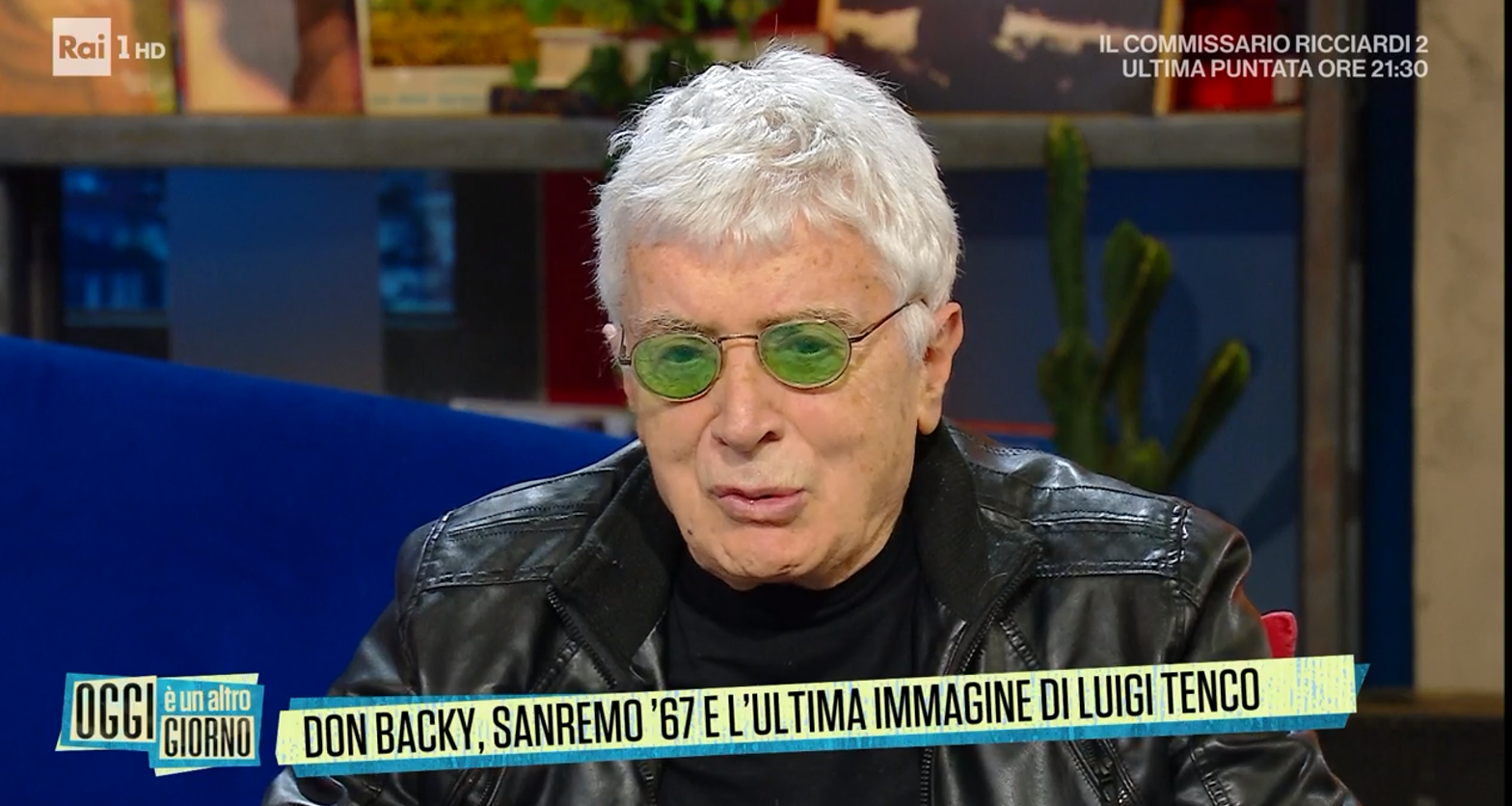 Don Backy parla del suicidio di Luigi Tenco e Serena Bortone commenta: “Posso dire che è un ragionamento un po’ spietato?” (video)