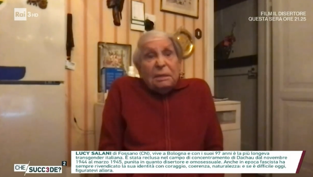Lucy Salani è morta. La donna trans più anziana d’Italia aveva raccontato gli orrori dell’Olocausto a Che succ3de? e Oggi è un altro giorno