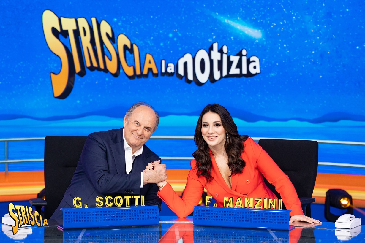 Striscia la Notizia, Gerry Scotti e Francesca Manzini alla conduzione fino al 1° aprile
