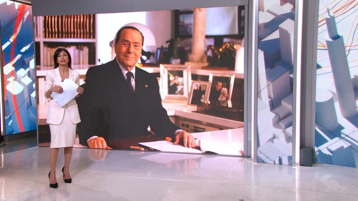 Silvio Berlusconi in terapia intensiva e come i telegiornali Mediaset hanno trattato la notizia