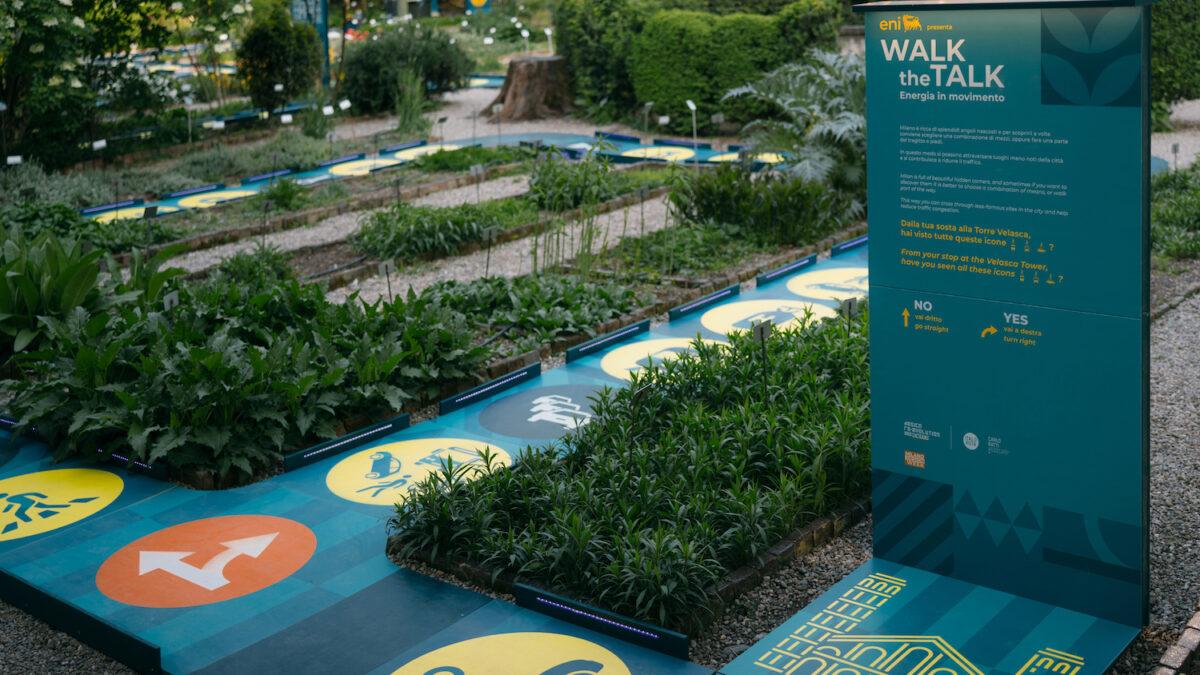 FuoriSalone 2023, Eni mette l’energia in movimento con l’installazione Walk the Talk