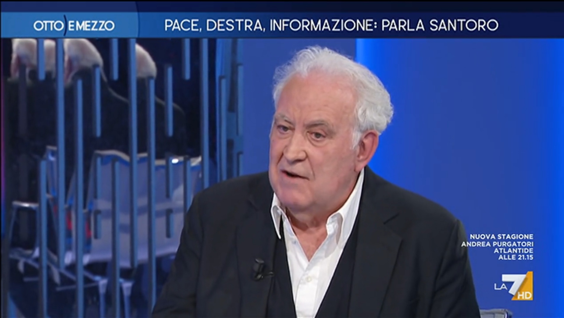 Otto e mezzo, Michele Santoro critica la chiusura di Non è l’Arena. Lilli Gruber replica