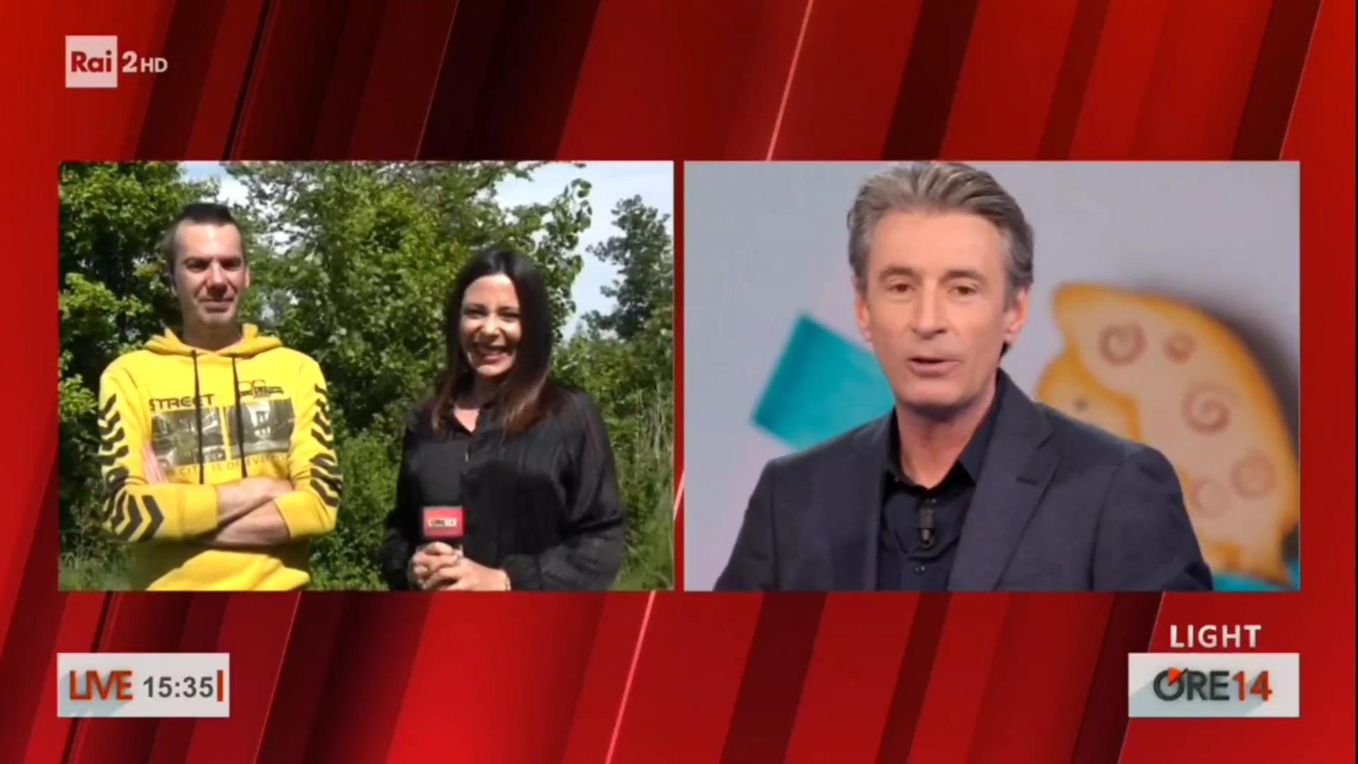 Ore 14, l’annuncio in diretta della gravidanza di un’inviata in collegamento con il fratello di Alice Neri (VIDEO)