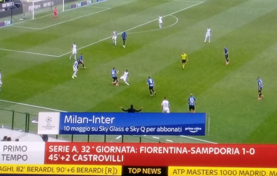 Milan-Inter su Tv8, ma Sky promuove solo l’evento su Amazon. E non è un caso