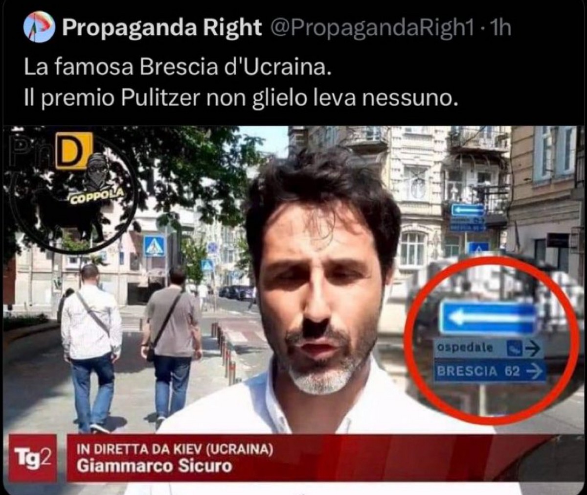 Tg2 NON ha trasmesso una finta diretta da Kiev, l’inviato Giammarco Sicuro non era in Italia (FOTO)