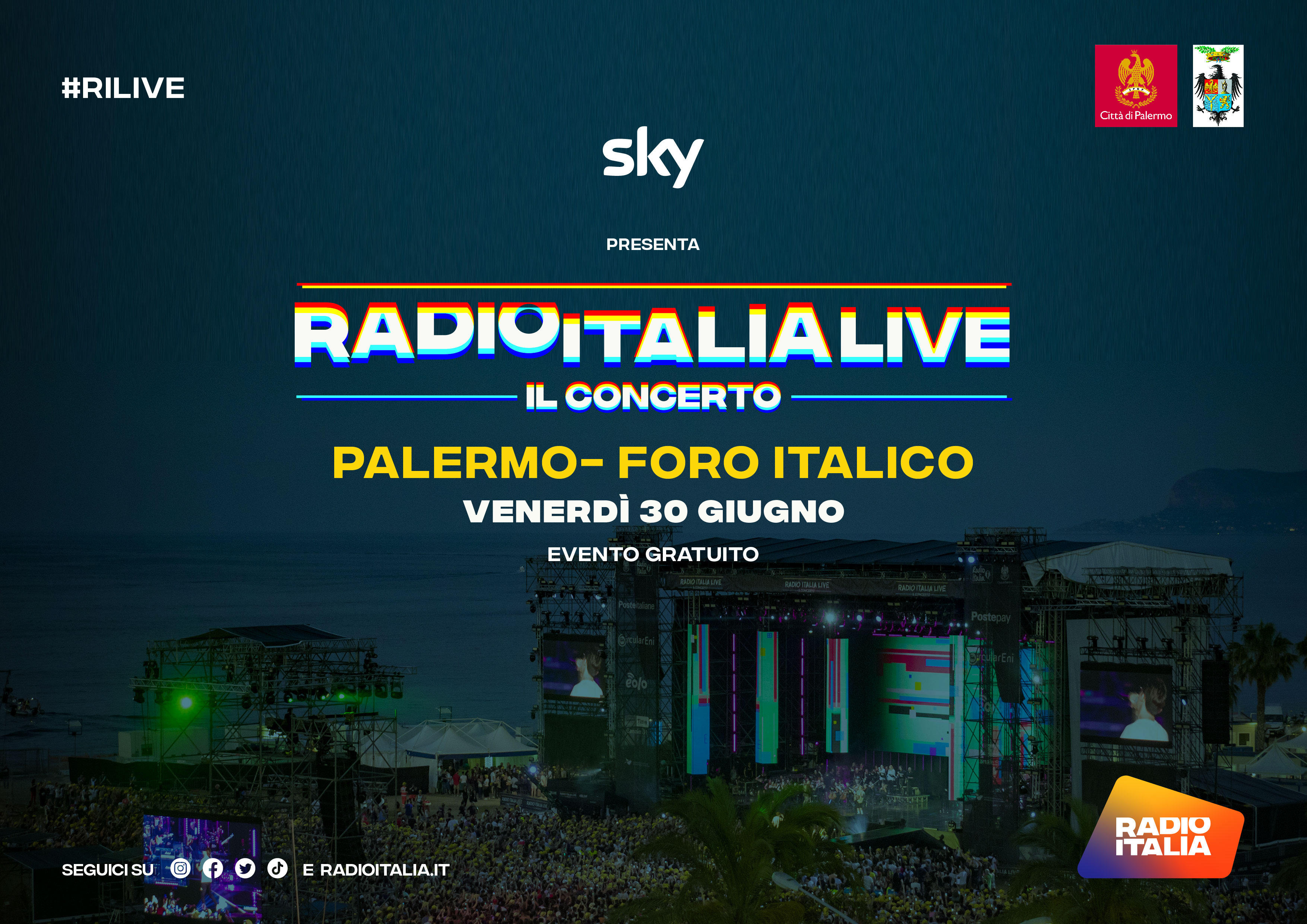 Radio Italia Live Palermo 2023, orari e cantanti del concerto di venerdì 30 giugno