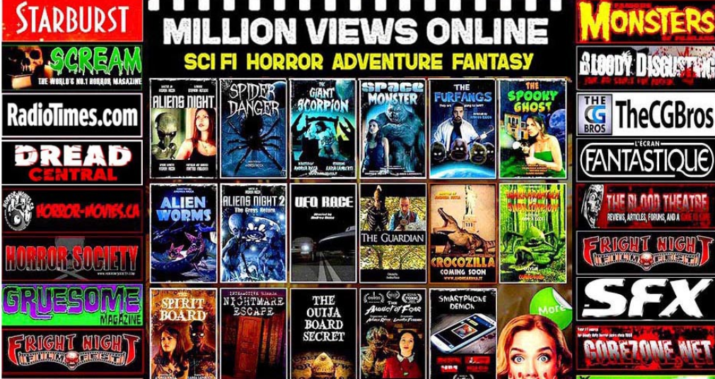 Andrea Ricca: i film di fantascienza e horror disponibili su Prime Video e YouTube