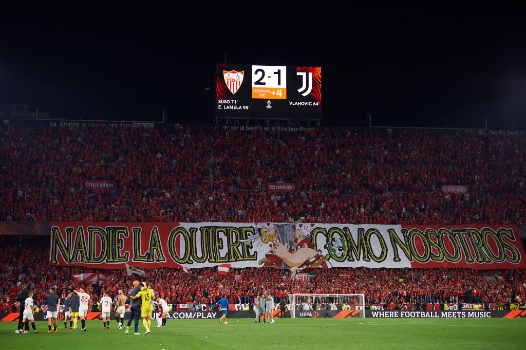 Ascolti tv giovedì 18 maggio 2023: Tv8 al top con Siviglia-Juventus a 3,1 mln (16%), Bayer Leverkusen-Roma su Rai 1 a 2,4 mln (11,5%)
