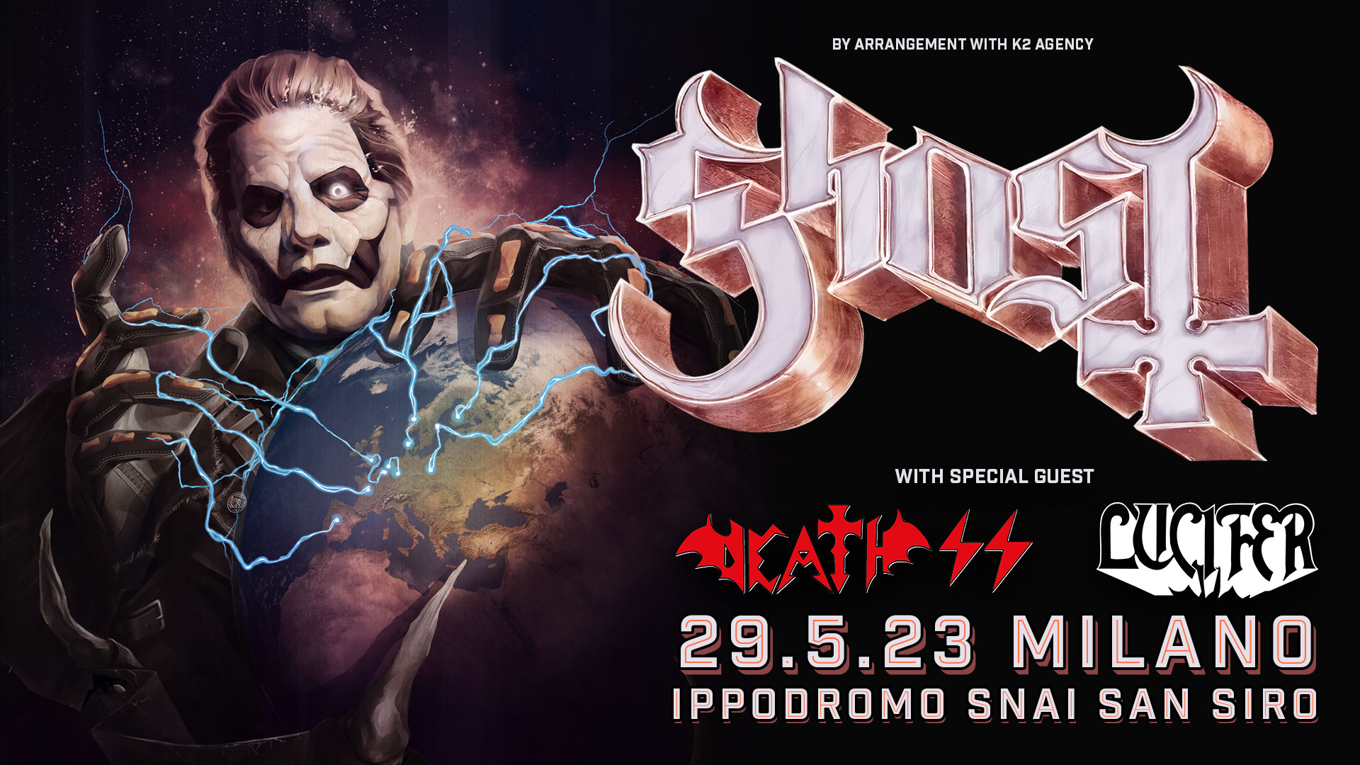 Ghost in concerto a Milano: tutti i dettagli sulla data del 29 Maggio 2023