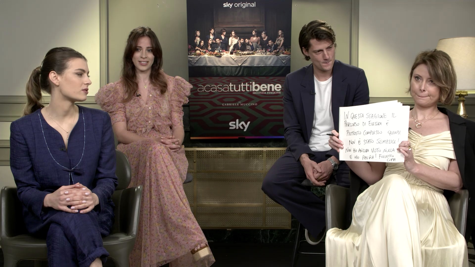 A Casa Tutti bene 2, intervista con Erudice Axen, Sveva Mariani, Antonio Folletto, Laura Adriani