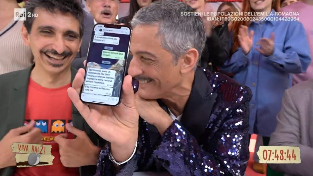 Viva Rai2, l’AD Roberto Sergio ‘blinda’ Fiorello: “Resti in Rai con noi” (VIDEO)