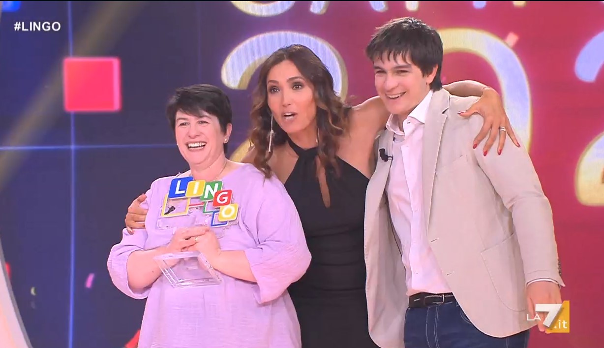 Lingo chiude con la vittoria di Stefania Di Nunzio e Davide Alimonti, Caterina Balivo: “Il programma più pop de La7”