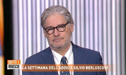Dritto e rovescio, Paolo Del Debbio: “Berlusconi? Un genio. Ha portato molta ricchezza in Italia” (video)