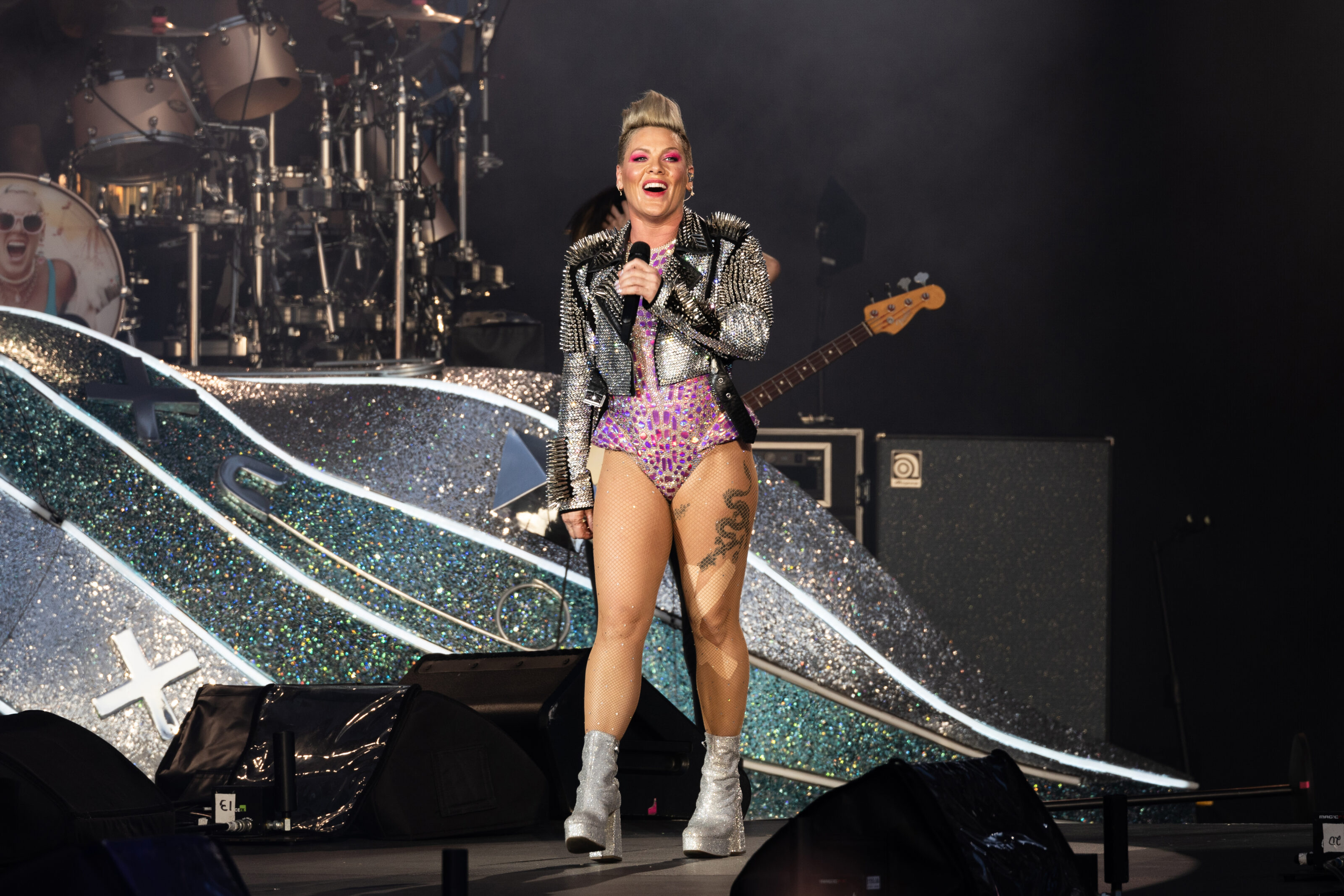 Pink, un fan lancia le ceneri della madre sul palco: la reazione della cantante (video)