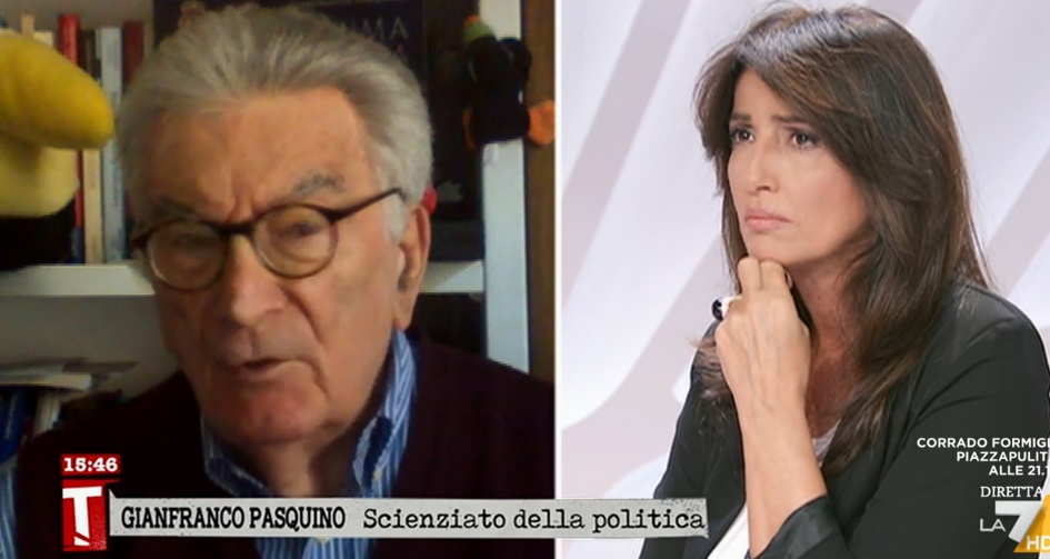 Gianfranco Pasquino contro Tagadà: “Da due anni mi hanno cancellato, dicevano di amarmi molto”