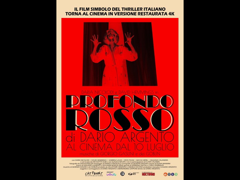 Profondo Rosso: foto e nuovo poster del cult di Dario Argento che torna al cinema in 4K