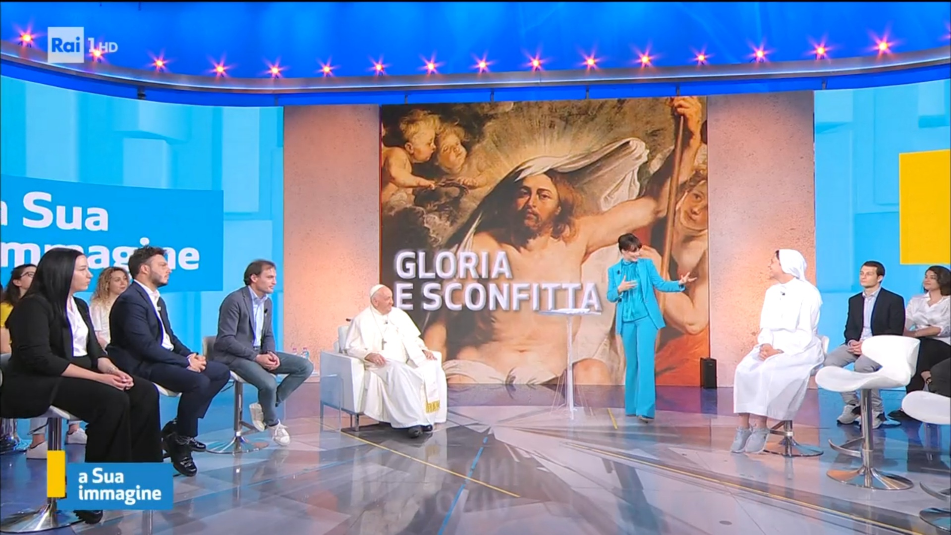 Ascolti tv domenica 4 giugno 2023: Papa Francesco a 1,7 mln (24%), Blanca a 2,4 mln (14,5%), La festa del Napoli a 1,9 mln (12%), Il Papa Buono a 1,7 (11%)
