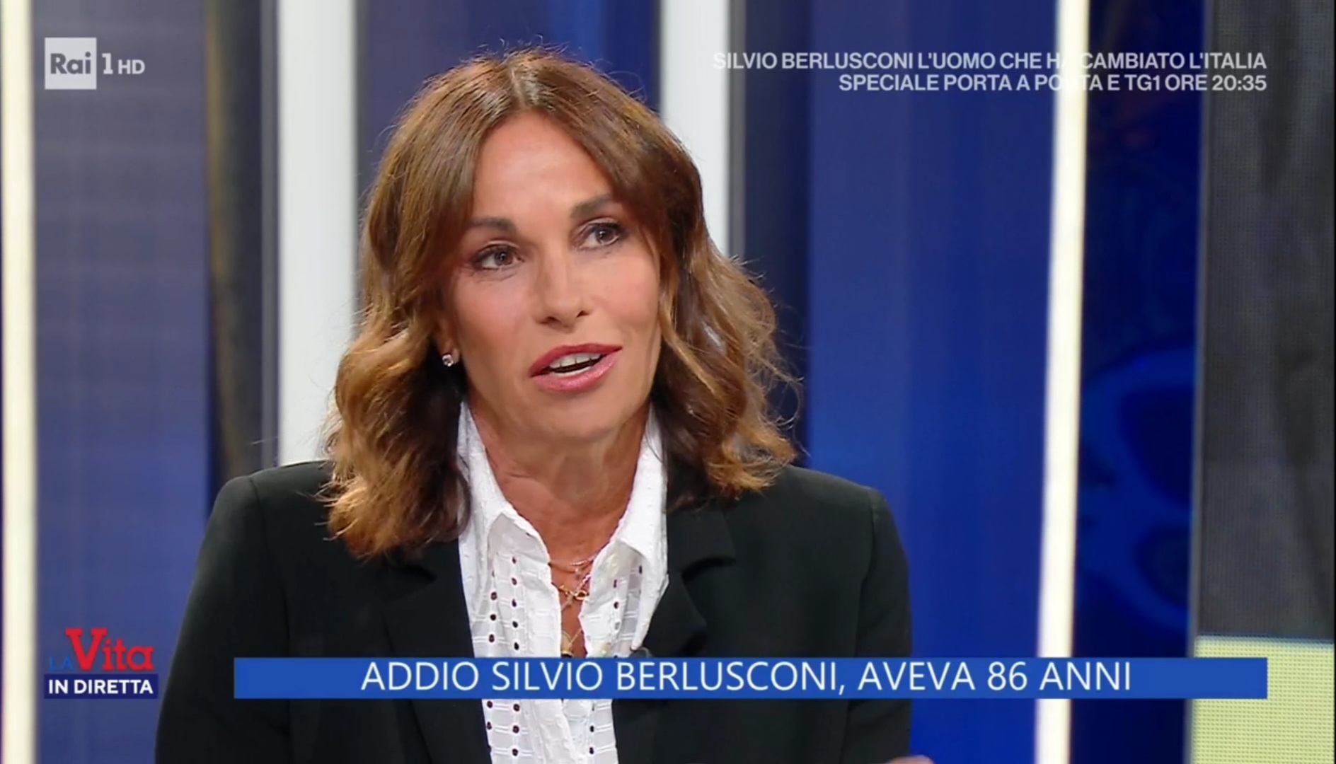 Cristina Parodi ricorda Silvio Berlusconi: “Credo che avrebbe potuto e voluto condurre lui stesso il telegiornale”