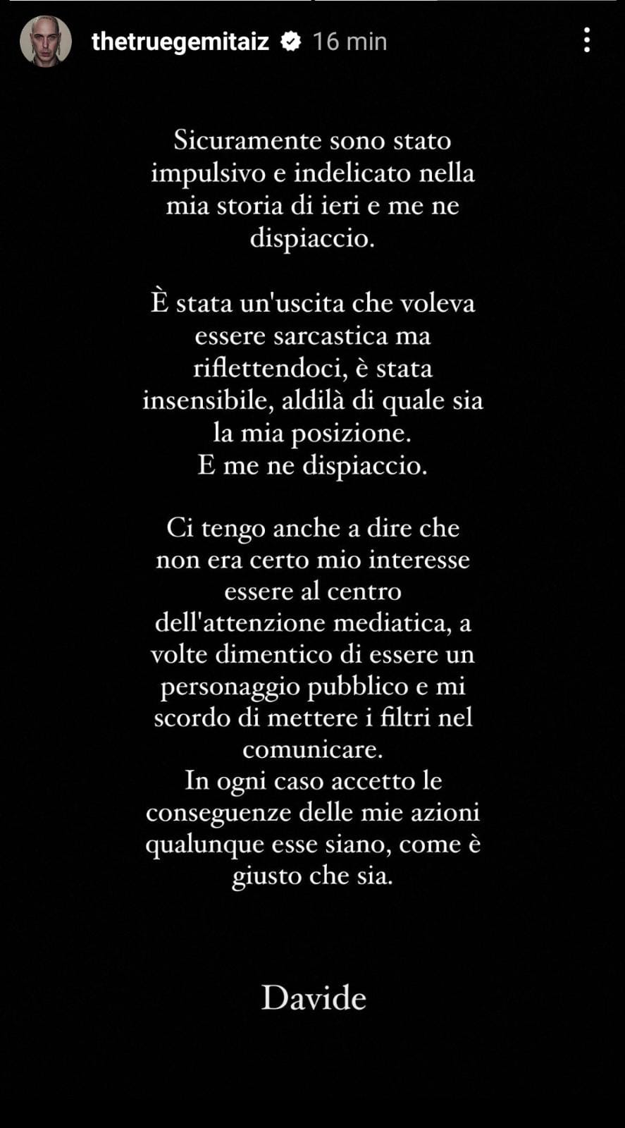 Gemitaiz scuse Berlusconi Instagram