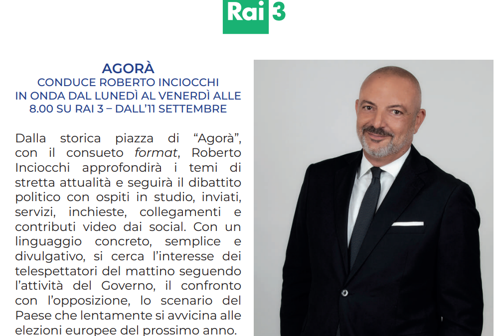 Roberto Inciocchi da Sky Tg24 a Rai3 (come Semprini): un azzardo?