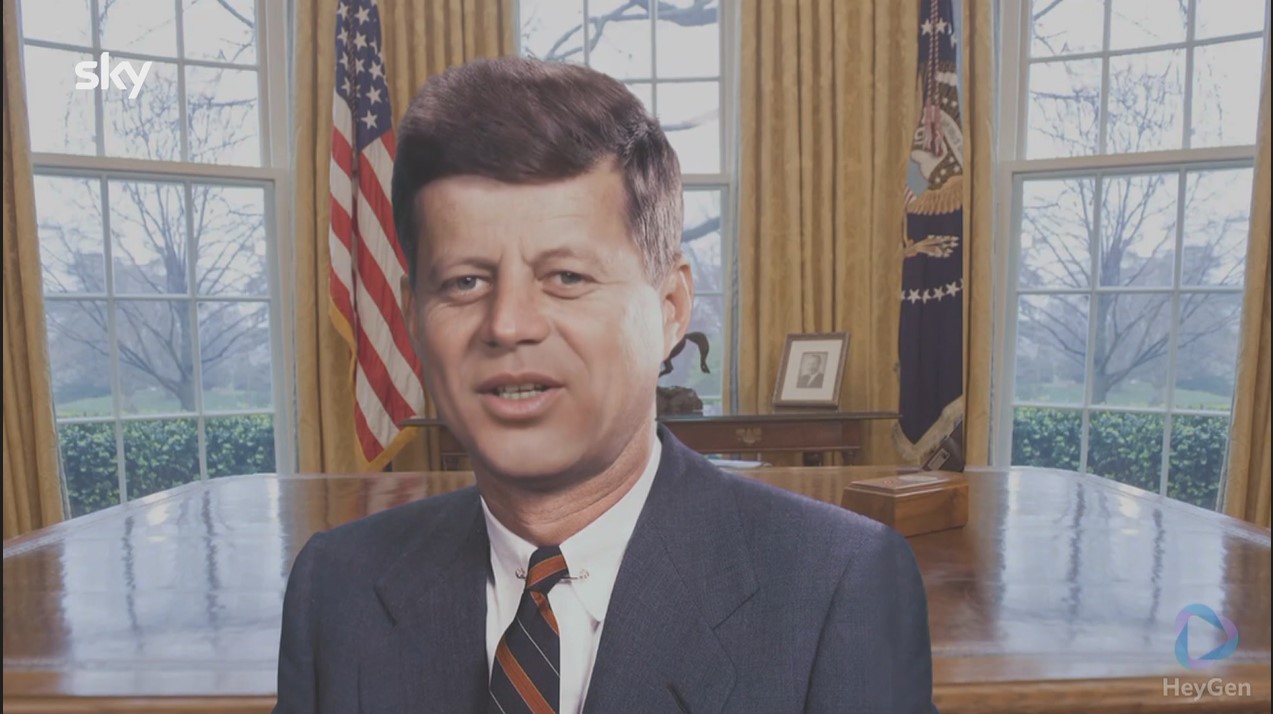 Sky TG24 sensibilizza all’AI ‘intervistando’ JFK