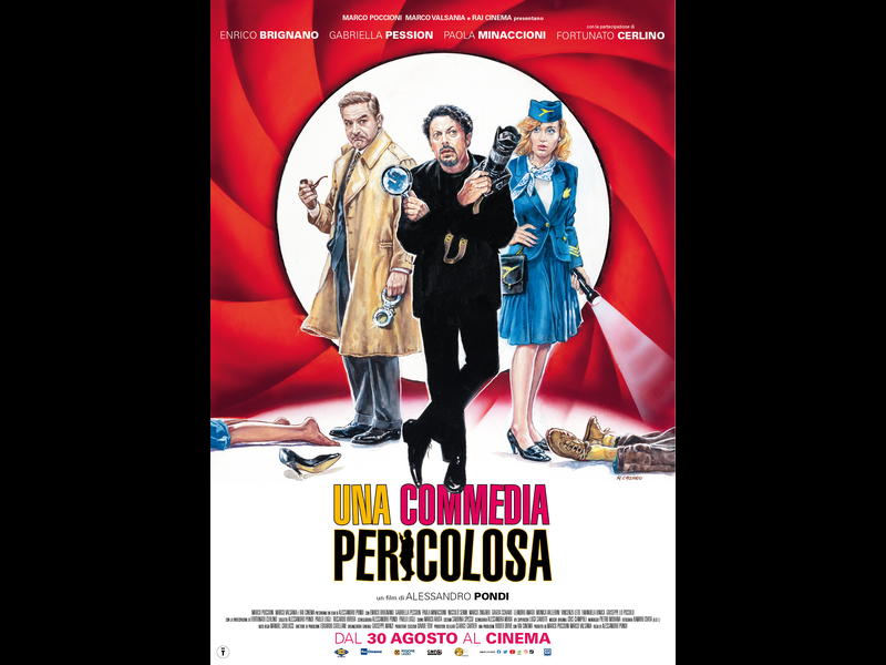 Una commedia pericolosa: foto e locandina del film con Enrico Brignano (Al cinema dal 30 agosto)
