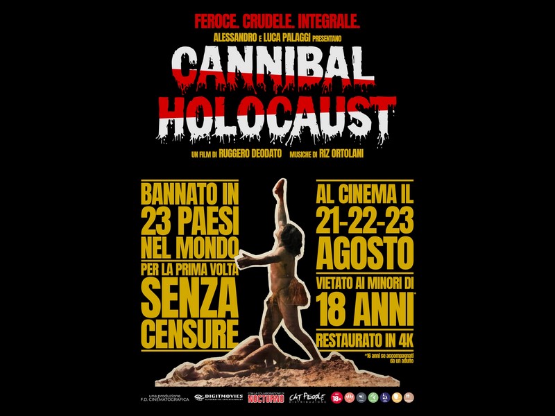 Cannibal Holocaust: foto e nuovo poster per il ritorno al cinema dal 21 agosto