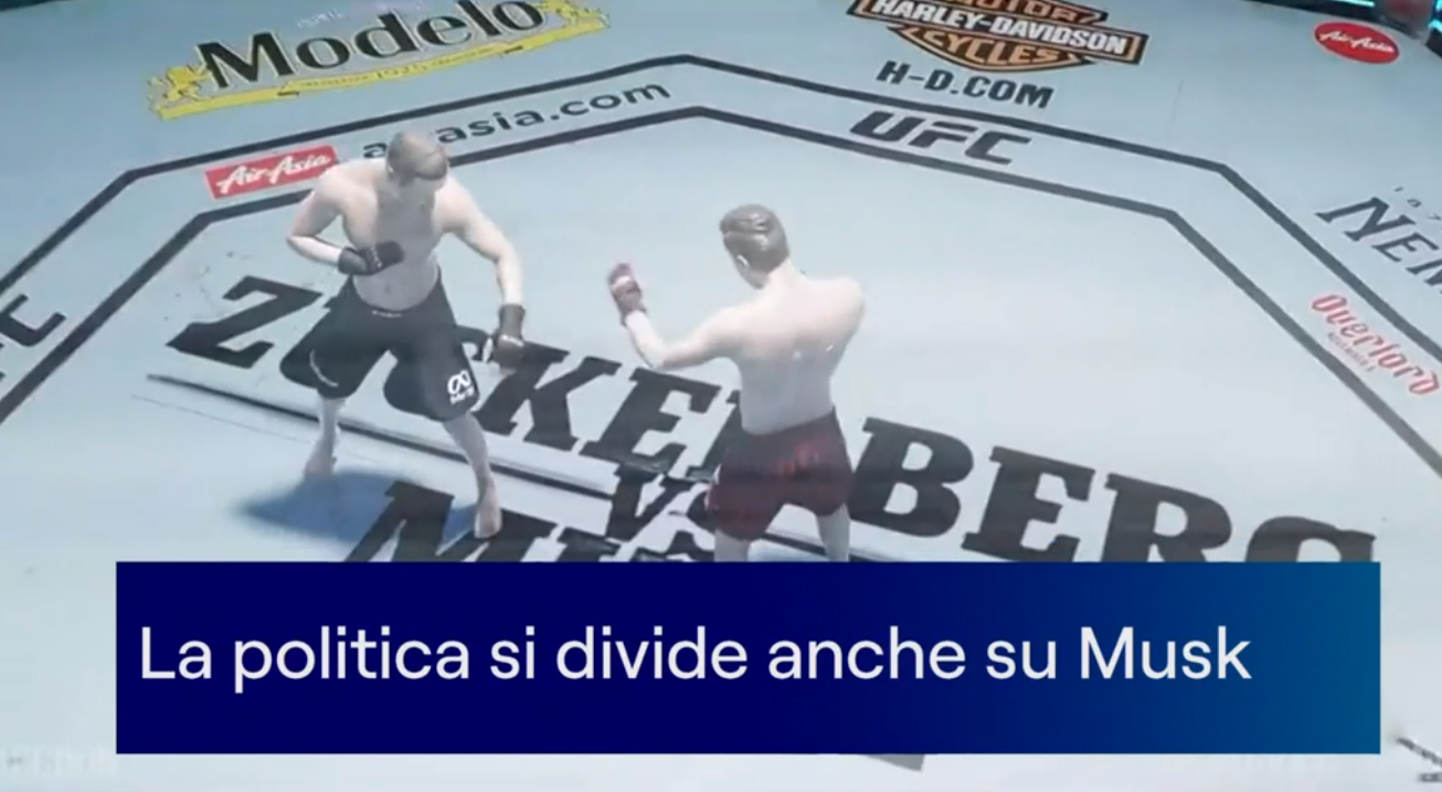Se il Tg1 delle 20 apre con la notizia del match di arti marziali tra Musk e Zuckerberg
