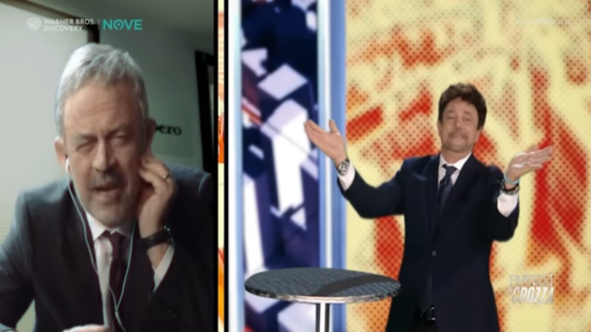 Crozza non molla l’imitazione di Giambruno. Senaldi: “Ringrazio Maurizio, mi fa più bello di quello che sono”