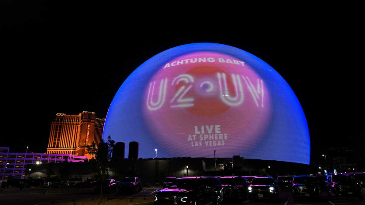 U2, la scaletta del concerto allo Sphere di Las Vegas