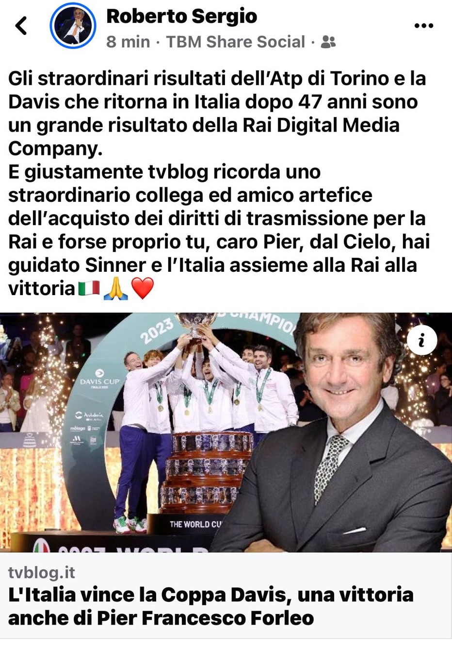 Forleo Roberto Sergio Coppa Davis