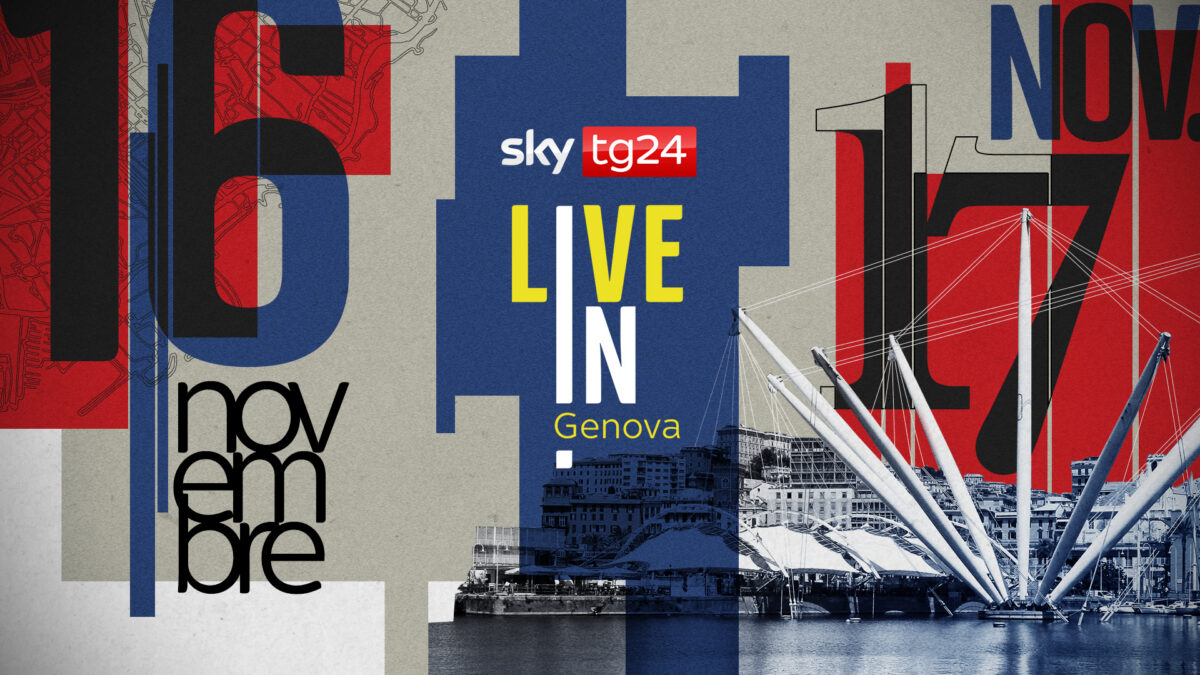 Sky Tg24, ultima tappa di ‘Live In’ a Genova, 16-17 novembre 2023: tutte le info