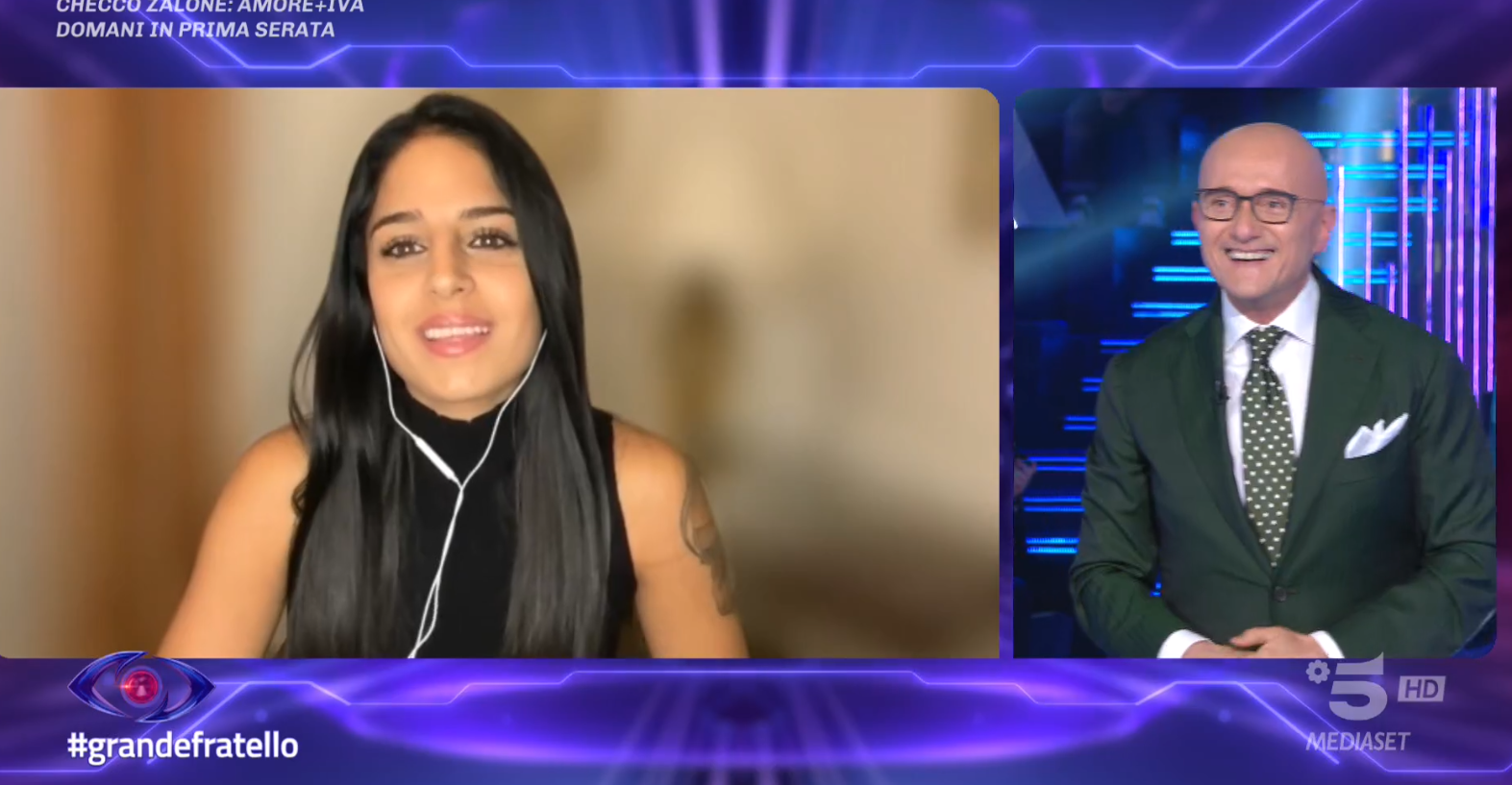 Grande Fratello 2023, Perla positiva al Covid, rinviato l’ingresso (ma si confronta con Mirko)