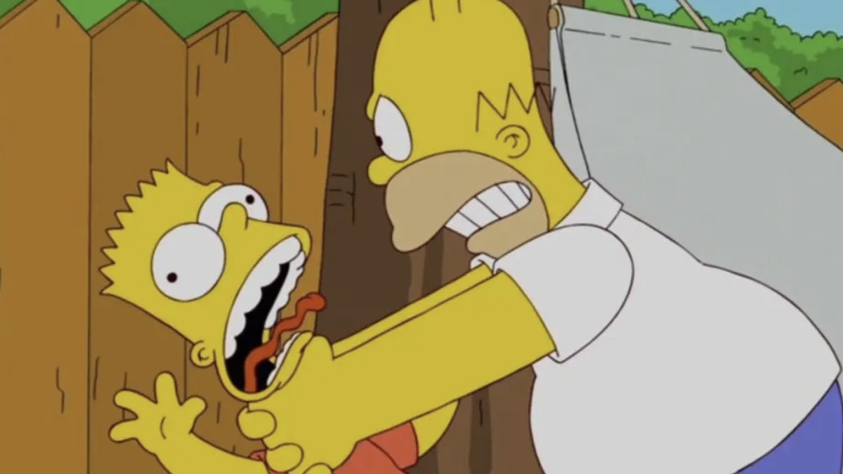 “I tempi sono cambiati”: I Simpson non proporranno più la gag di Homer che strangola Bart