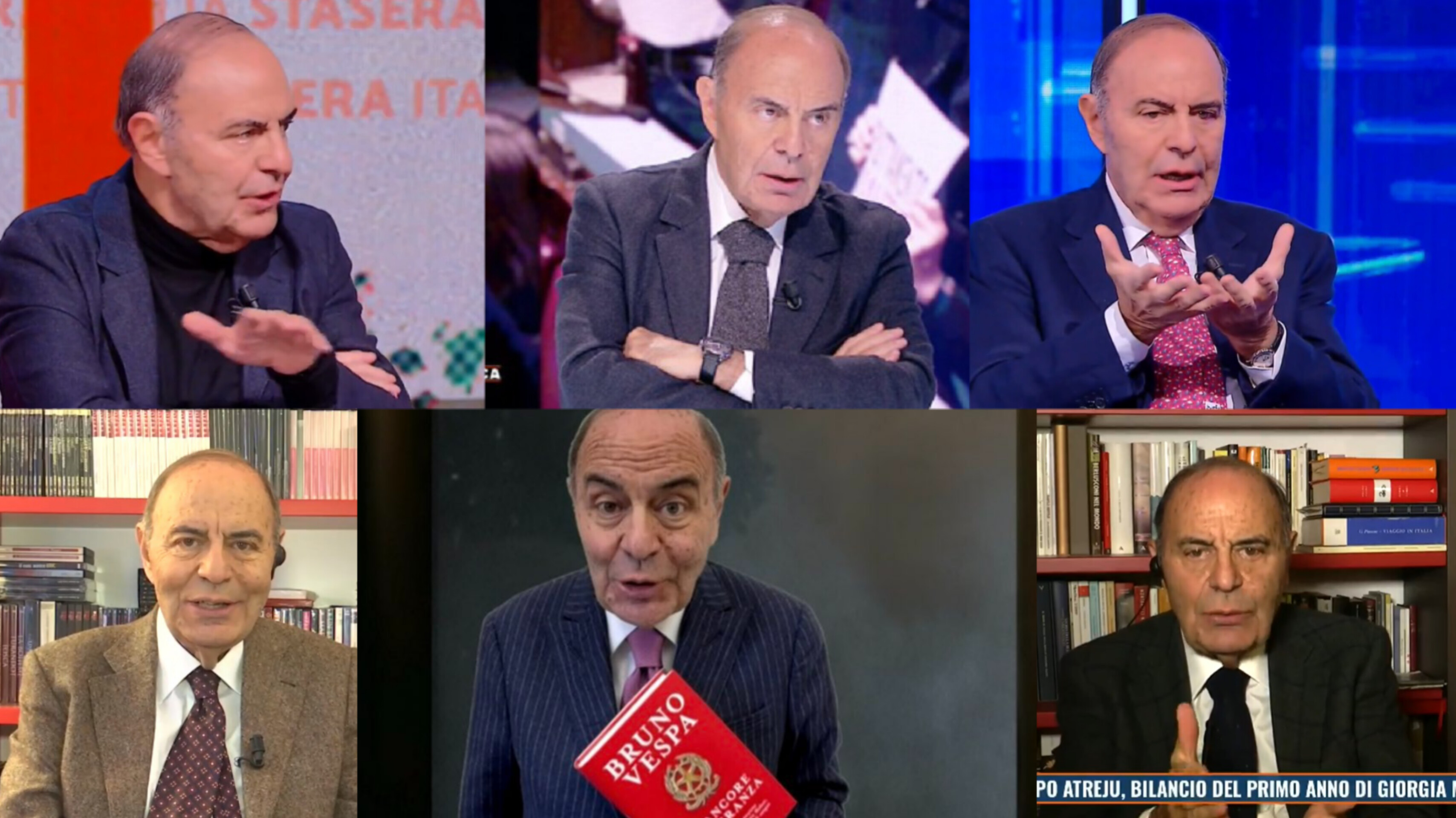 Tornado Vespa. Solo a dicembre un’ospitata al giorno per promuovere il suo libro
