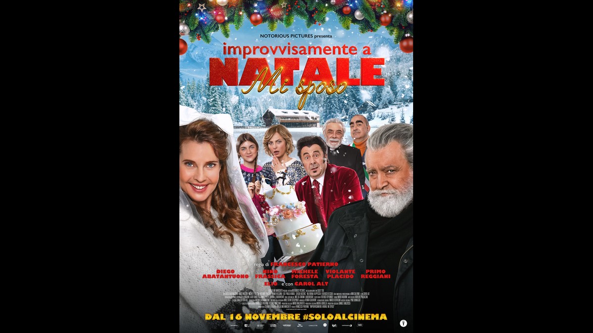 Improvvisamente a Natale mi sposo: foto e poster della commedia con Diego Abatantuono e Carol Alt (Al cinema dal 6 dicembre)