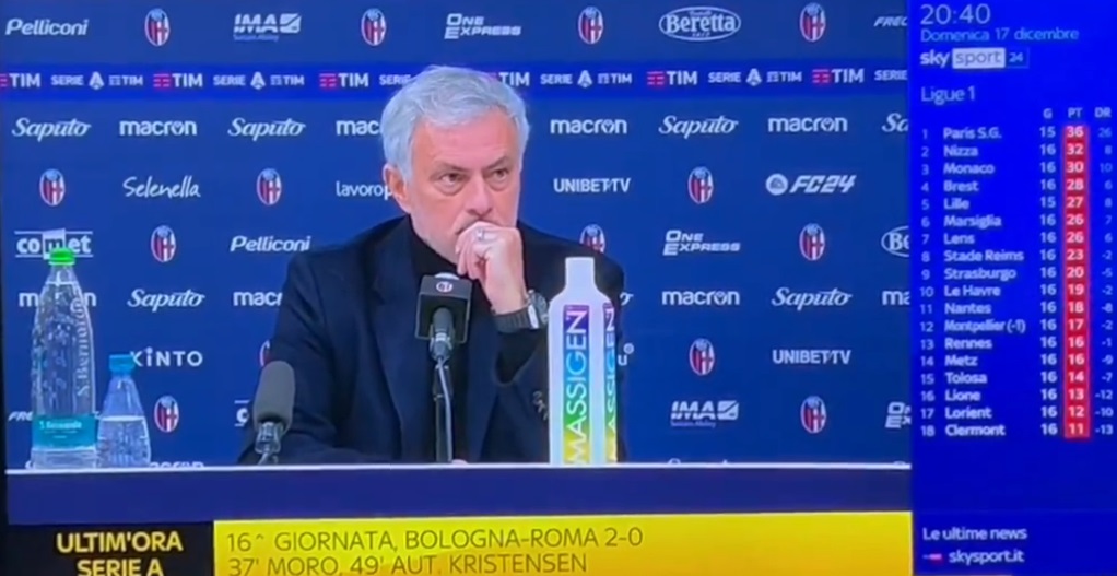 Sky, fuori onda di Marco Nosotti contro il collega Angelo Mangiante: “Mourinho non ha bisogno di queste leccate di cu*o” (Video)