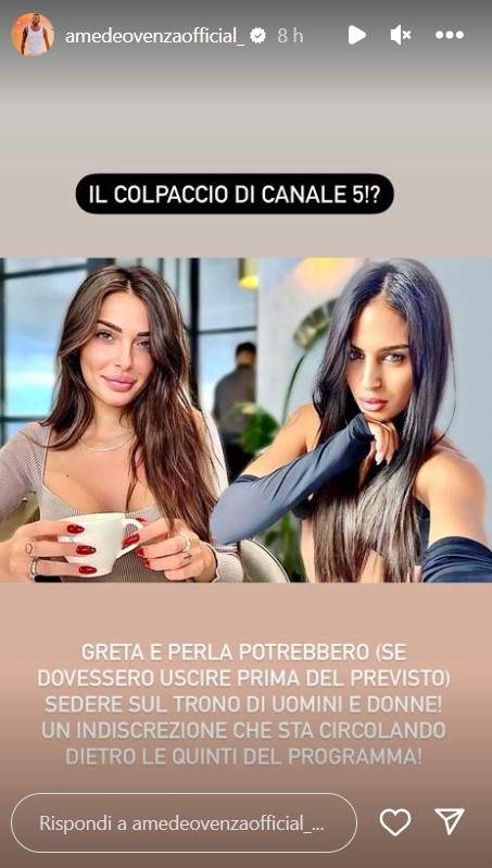Perla Vatiero e Greta Rossetti troniste di Uomini e Donne