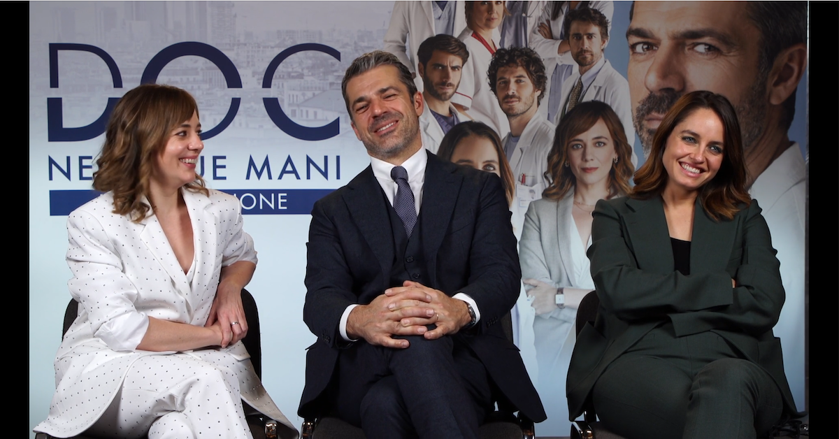 Doc – Nelle tue mani 3, il “triangolo” Argentero-Gioli-Lazzaro: “I nostri personaggi empatici e sempre in buona fede” (Video)