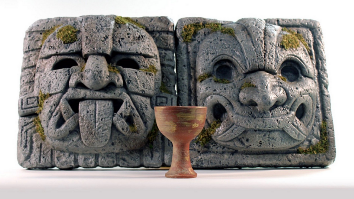 Indiana Jones gadget: set repliche decorazioni murali del tempio peruviano da “I predatori dell’arca perduta”