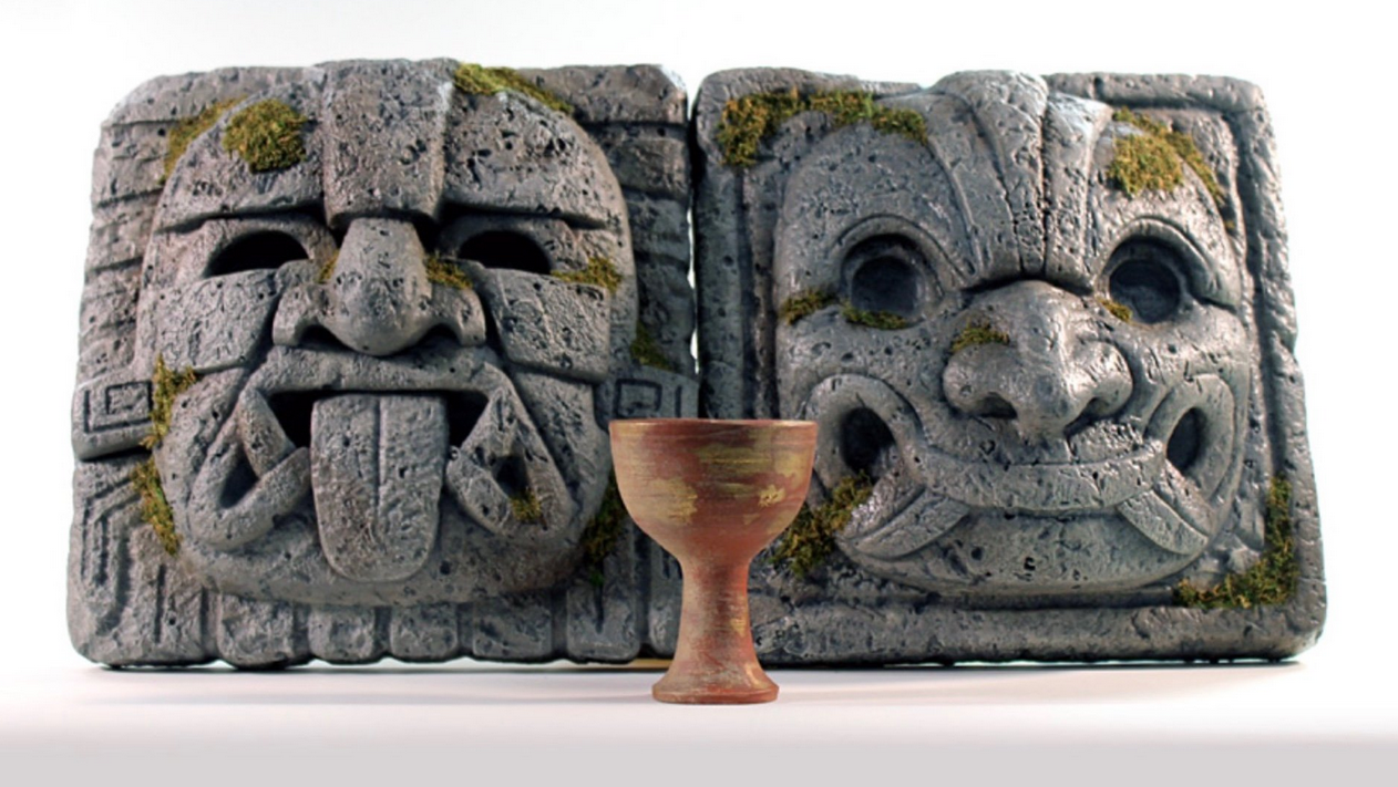 Indiana Jones gadget: set repliche decorazioni murali del tempio peruviano da “I predatori dell’arca perduta”